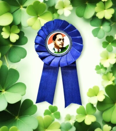 Babasaheb Blue Ribbon Badge | Pack of 10
