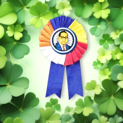 Jai Bhim Panchsheel Ribbon Badge Pack of 2
