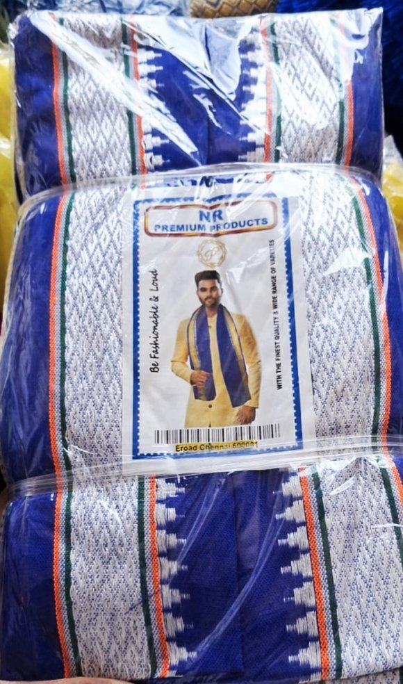 BLUE STOLE WITH WHITE LINE | BHIM ARMY STOLE